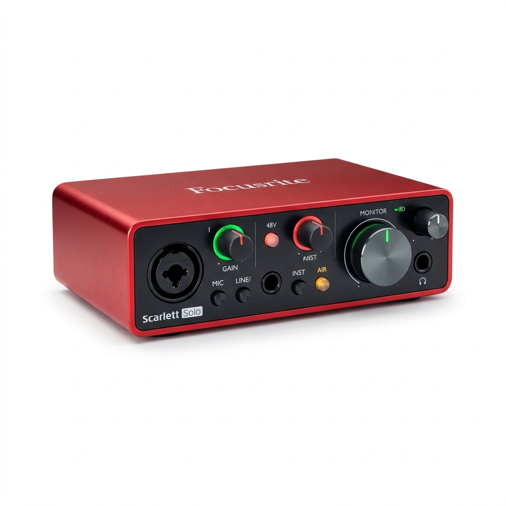 Focusrite Scarlett Solo 4th Gen USB Audio Interface